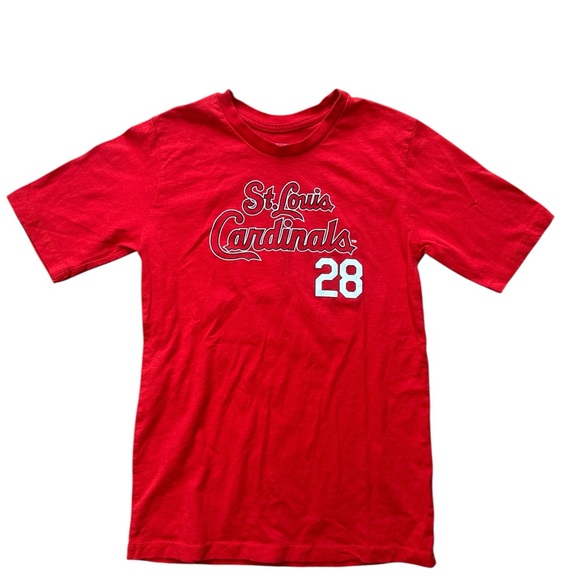 Nolan Arenado Youth Boys T-Shirt Size Large 14-16 Red St Louis Cardinals MLB - Picture 2 of 9